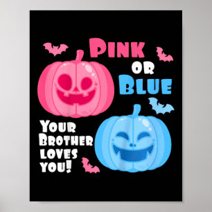 Poster Crianças Sexo De Halloween Revele Seu Irmão Te Ama