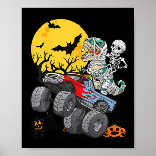 Poster Crianças Skeleton Monster Truck Moon Todd