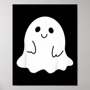 Poster Crianças Toddler Halloween Boo Fantasma Com Um Arc