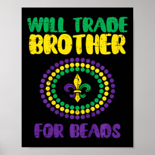 Poster Crianças Trocarão Irmão Por Miçangas Engraçadas Ma
