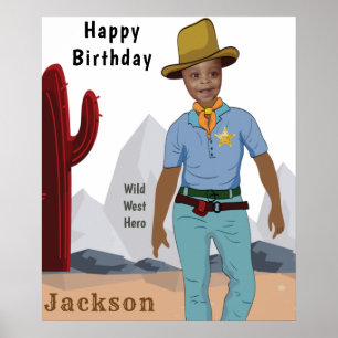Poster Crianças Xerife Especial do Cowboy Original Foto A