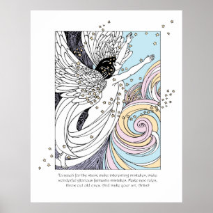 Póster Criar Anjo de Arte