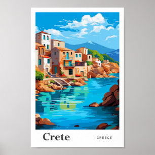 Poster Criar Ilustração de Viagens vintage de Arte de Gré