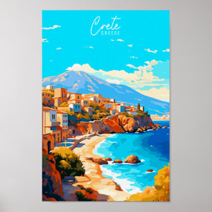 Poster Criar ilustração do local da viagens vintage da Gr