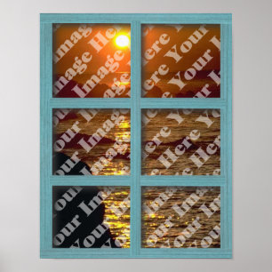 Poster Criar sua própria janela com quadro de painel do