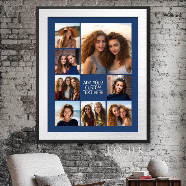 Poster Criar uma Colagem de Fotos Personalizada com marin (Photo Collage Wall Art - personalize your own design)
