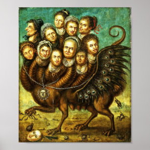 Póster Criatura Assada por Chimera Monstro no início do s