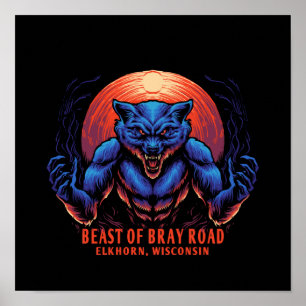 Poster Criatura Criptide da Besta de Bray Road