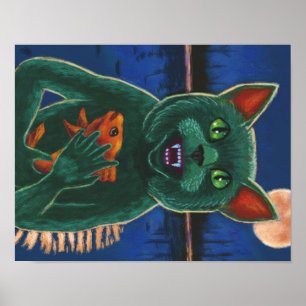 Póster Criatura de Gato da Lagoa Negra
