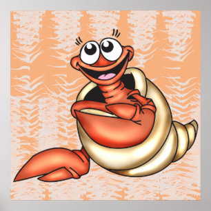 Póster Criatura do Mar de Seashell