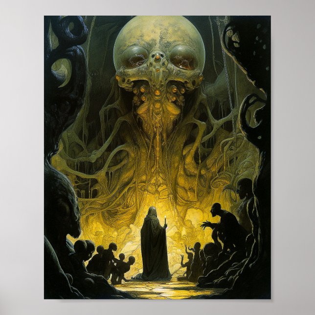 Poster Criatura do submundo da Alienígena Demon (Frente)