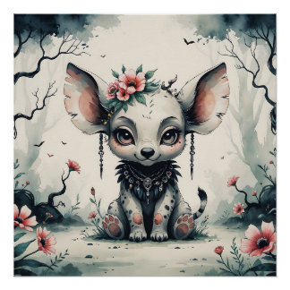 Póster Criatura Fantástica Encantada