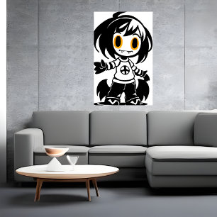 Poster Criatura jovem Arte AI