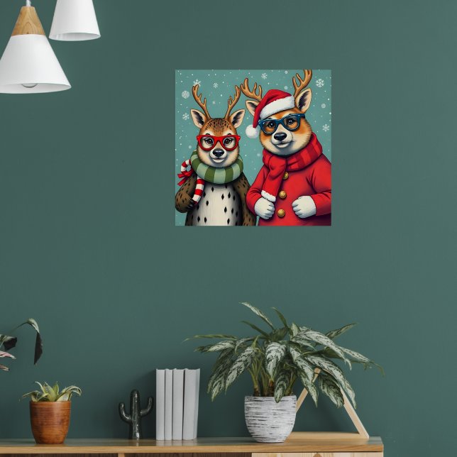 Poster Criaturas de Natal em Disfarce de Natal (Sala de Estar 1)