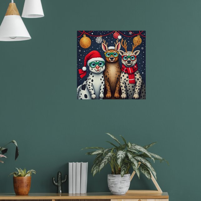 Poster Criaturas de Natal em Disfarce de Natal (Sala de Estar 1)