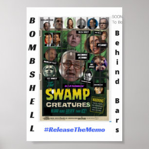 Póster Criaturas do Notícia bombástica-Pântano logo at