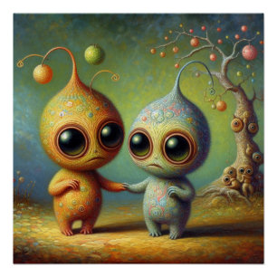 Póster Criaturas estranhas
