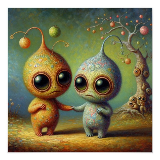 Póster Criaturas estranhas (Frente)