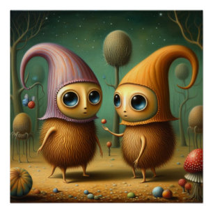 Póster Criaturas estranhas