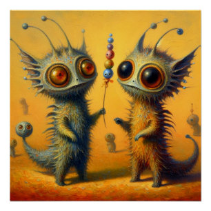 Póster Criaturas estranhas