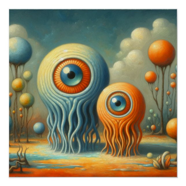 Póster Criaturas estranhas (Frente)