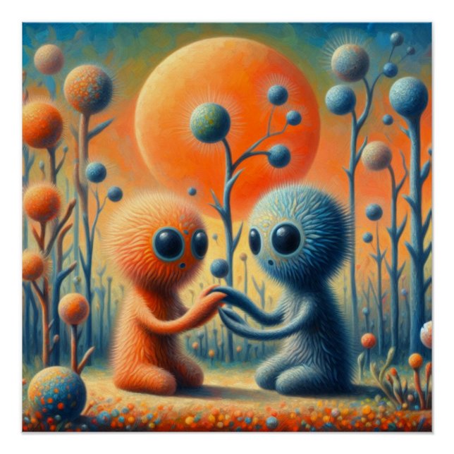 Póster Criaturas estranhas (Frente)