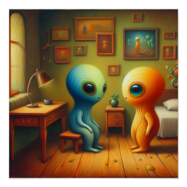 Póster Criaturas estranhas (Frente)