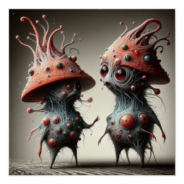 Póster Criaturas estranhas (Frente)