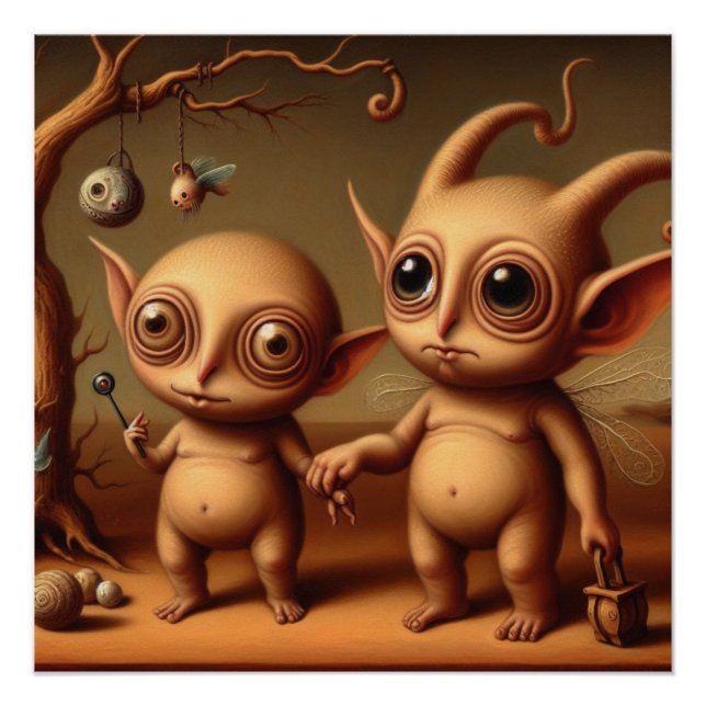 Póster Criaturas estranhas (Frente)