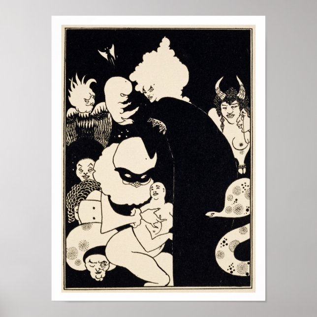 Póster Criaturas Estranhas de Lucian, ilustração de Luc (Frente)