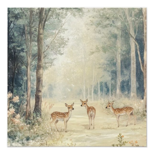 Póster Criaturas florestais (Frente)