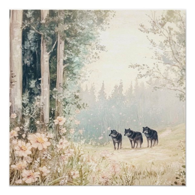 Póster Criaturas florestais (Frente)