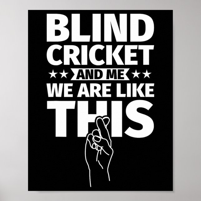 Poster Cricket cego An Me (Frente)