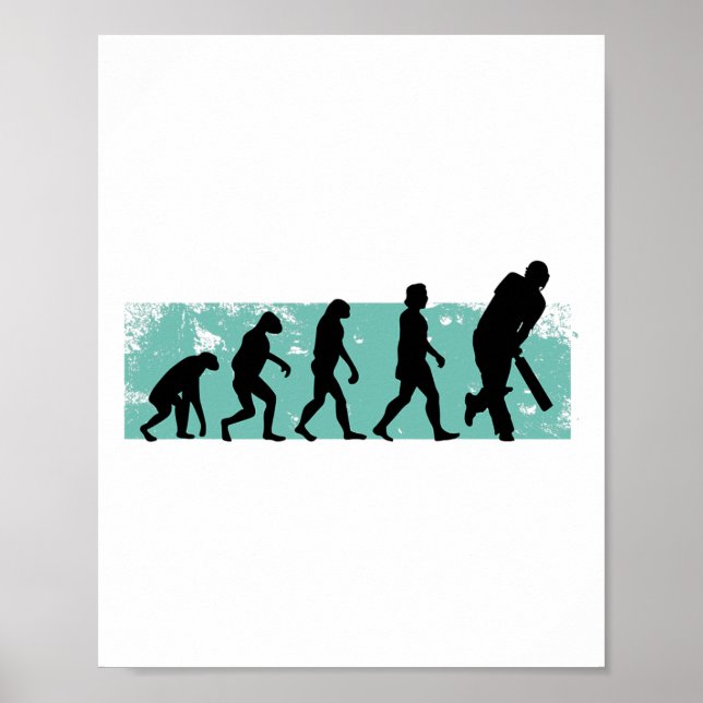 Poster Cricket Evolution Críquete  (Frente)