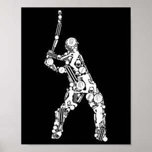 Poster Cricket Homens Jogador de Críquete 1