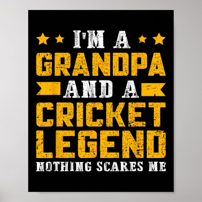 Poster Cricket Legend Grandpa  (Frente)