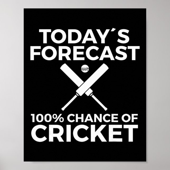 Poster Cricket Player  (Frente)