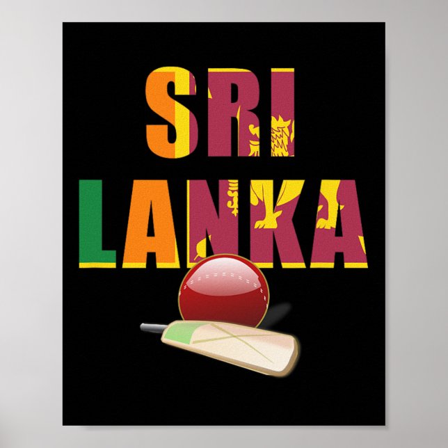 Poster Cricket Sri Lanka Flag T Ll  (Frente)