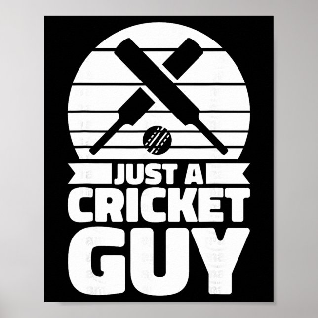 Poster Cricketer Cricketing Tsman - Árbitro Apenas Um Cri (Frente)