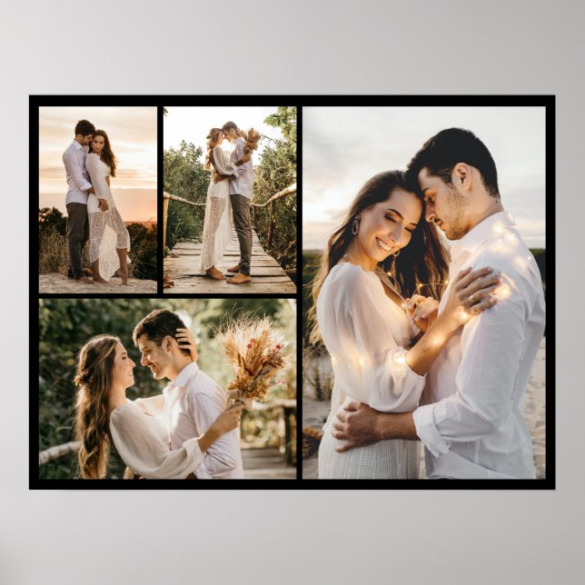 Poster Crie a sua própria colagem de 4 fotos (Frente)