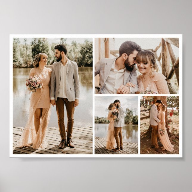 Poster Crie a sua própria colagem de 4 fotos (Frente)