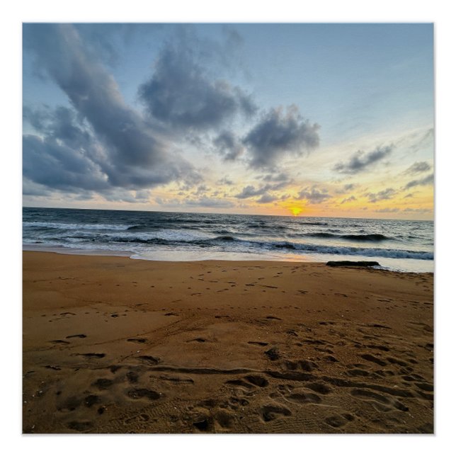 Póster Crie a sua própria foto - Simples arroz solar mode (Frente)