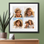 Poster Crie as suas próprias imagens brancas de colagem d<br><div class="desc">Use quatro fotos quadradas para criar um presente exclusivo e pessoal — faça uma manutenção de tendências. Se precisar ajustar as fotos,  clique na ferramenta personalizar para fazer alterações.</div>