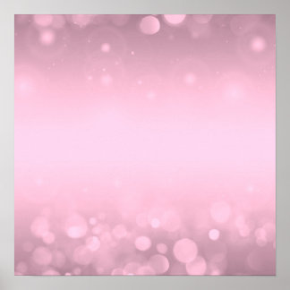 Poster Crie O Seu! Fundo do Bokeh - Rosa
