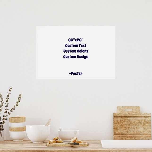 Poster Crie o seu próprio 76cm x 51cm Matte (Cozinha)
