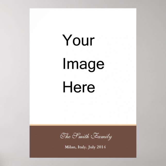 Póster Crie o seu próprio, personalize o modelo Zazzle (Frente)