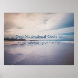 Poster Crie O Seu Próprio Texto Inspiracional Po Motivaci