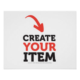 Póster CRIE-O-VOCÊ-MESMO DIY Personalizado envie seu proj