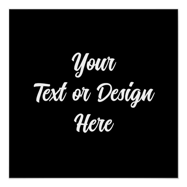 Póster Crie seu (Frente)