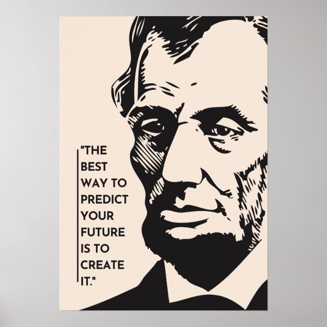 Poster Crie seu caminho com Abraham Lincoln (Frente)